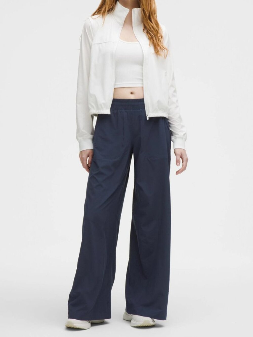 Like new Lululemon Swift Wide-Leg Mid-Rise Pant, size 4 club blue